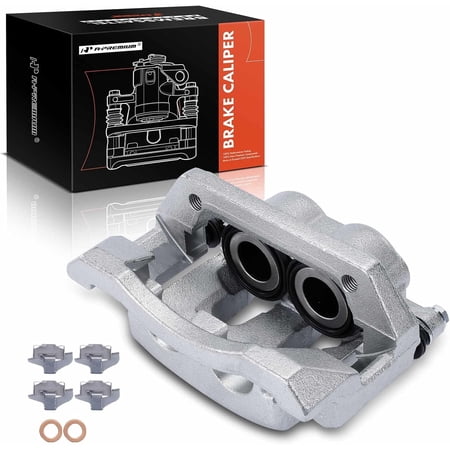 A-Premium Disc Brake Caliper Assembly with Bracket Compatible with Select Ford Models - F-350 Super Duty 2005-2012, F-450 Super Duty 2011-2012 - Rear Right Passenger Side