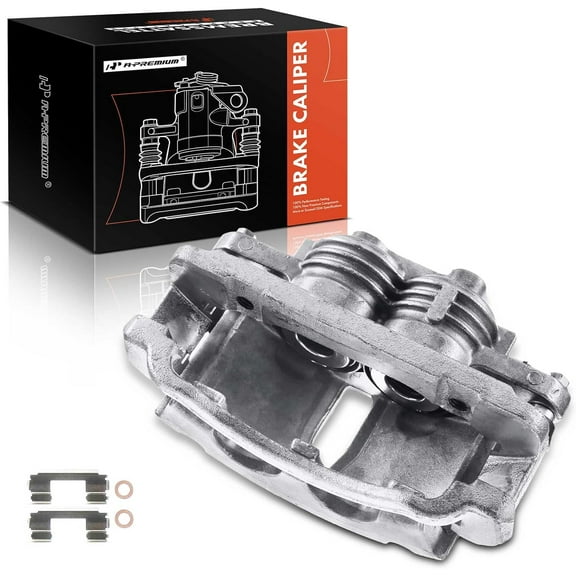 A-Premium Disc Brake Caliper Assembly with Bracket Compatible with Ford Mustang 1999-2002 Front Right Passenger Side
