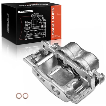 A-Premium Disc Brake Caliper Assembly with Bracket Compatible with Select Ford Models - Windstar 1999 2000 2001 2002 2003 - Front Left Driver Side