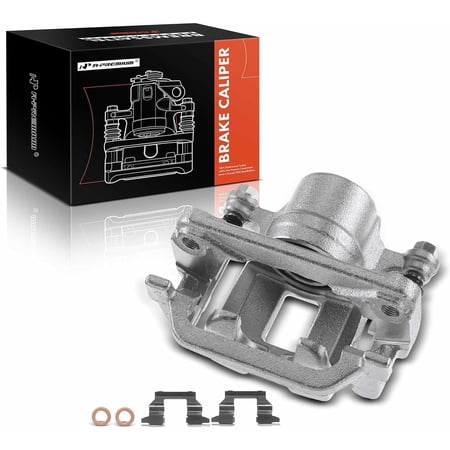 A-Premium Disc Brake Caliper Assembly with Bracket Compatible with Select Infiniti Models - FX35, FX45 2003-2008, V6 3.5L, V8 4.5L - Rear Left Driver Side