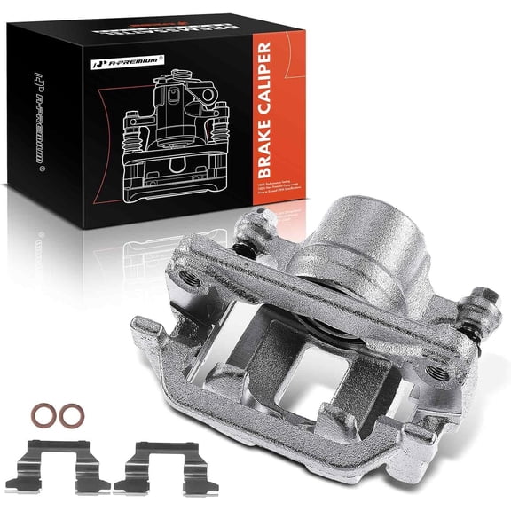 A-Premium Disc Brake Caliper Assembly with Bracket Compatible with Infiniti FX35 FX45 2003-2008 Rear Right Passenger Side