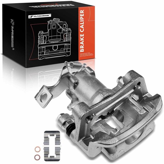 A-Premium Disc Brake Caliper Assembly with Bracket Compatible with Kia Models - Soul 2014 2015 2016 2017 2018 2019, L4 1.6L/2.0L - Rear Left Driver Side