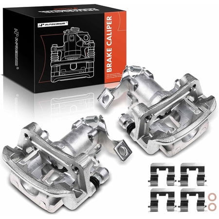 A-Premium Disc Brake Caliper Assembly with Bracket Compatible with Kia Soul 2014-2018 L4 1.6L 2.0L Rear Left and Right Side 2-PC Set