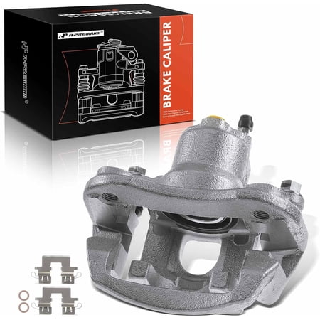 A-Premium Disc Brake Caliper Assembly with Bracket Compatible with Lexus RX330 RX350 RX400h Toyota Highlander 2004-2009 Rear Left Driver Side