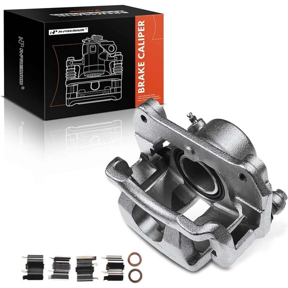 A-Premium Disc Brake Caliper Assembly with Bracket Compatible with Mazda Miata 2001-2005 L4 1.8L Front Right Passenger Side