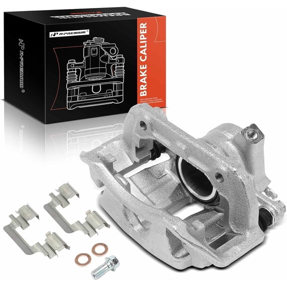 A-Premium Disc Brake Caliper Assembly with Bracket Compatible with Mercedes-Benz C230 2002-2005, C240 2001-2005 - Front Left Driver Side