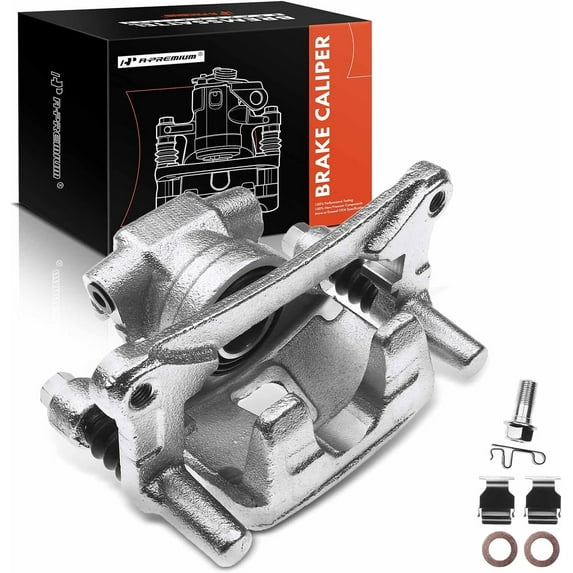 A-Premium Disc Brake Caliper Assembly with Bracket Compatible with Mitsubishi Lancer Ralliart 2009-2015 Outlander 2007-2013 Rear Passenger Side