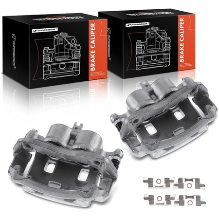 A-Premium Disc Brake Caliper Assembly with Bracket Compatible with Nissan Frontier 2005-2016 Suzuki Equator 2009-2012 Front Side 2-PC Set