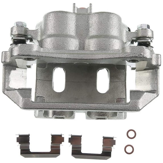 A-Premium Disc Brake Caliper Assembly with Bracket Compatible with Nissan Quest 2004-2009 2011-2017 Front Driver Side