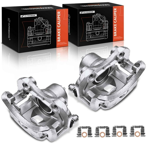 A-Premium Disc Brake Caliper Assembly with Bracket Compatible with Nissan Sentra 2000-2006 Front Left and Right 2-PC