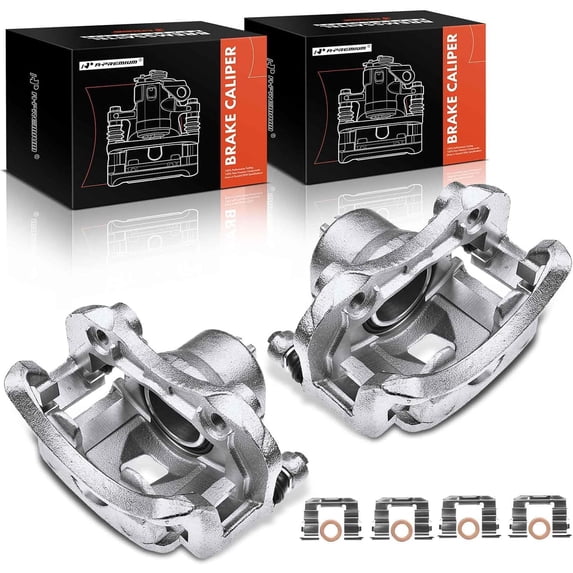 A-Premium Disc Brake Caliper Assembly with Bracket Compatible with Nissan Sentra 2000-2006 Front Left and Right 2-PC