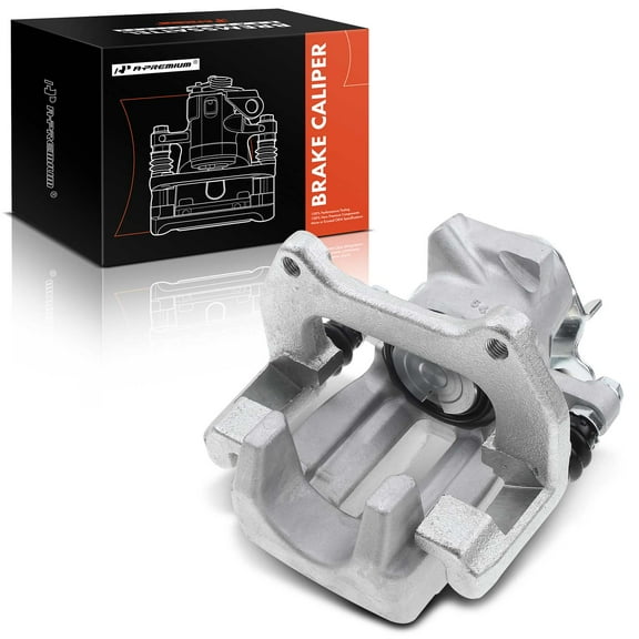 A-Premium Disc Brake Caliper Assembly with Bracket Compatible with Select Audi Models - S4 2000 2001 2002, V6 2.7L - Rear Left Driver Side