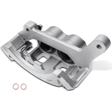 A-Premium Disc Brake Caliper Assembly with Bracket Compatible with Select Dodge Models - Ram 1500 Van 2003, 3.9L/5.2L/5.9L - Front Left Driver Side