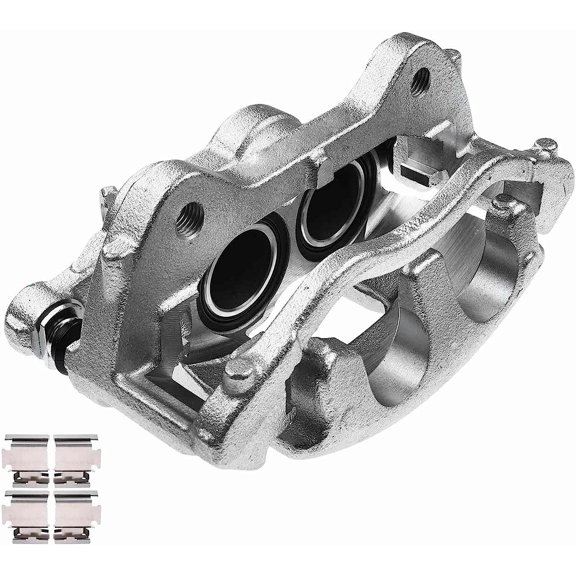 A-Premium Disc Brake Caliper Assembly with Bracket Compatible with Select Ford Models - Transit-350 HD 2015 2016 2017 - Front Left Driver Side