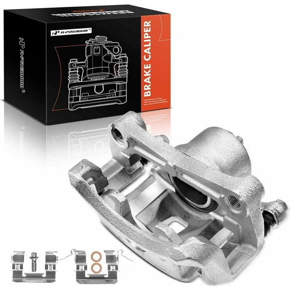 A-Premium Disc Brake Caliper Assembly with Bracket Compatible with Select Nissan Models - Sentra 2007-2019, L4 1.8L, L4 2.0L - Front Left Driver Side