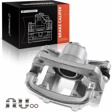 A-Premium Disc Brake Caliper Assembly with Bracket Compatible with Toyota Venza 2009-2015 Rear Passenger Side