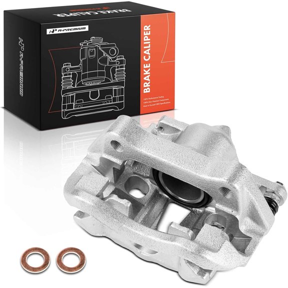 A-Premium Disc Brake Caliper Assembly with Bracket Compatible with Volkswagen Vehicles - EuroVan 1993-1997/1999-2003 - Front Left Driver Side