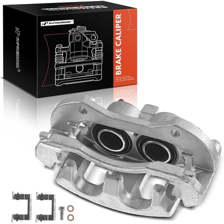 A-Premium Disc Brake Caliper Assembly with Bracket Replacement for Buick Lucerne Chevrolet Impala Monte Carlo 2006-2013 Front Driver Side