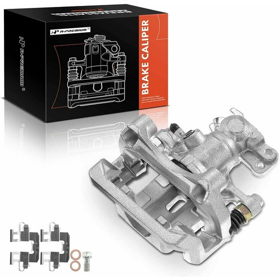 A-Premium Disc Brake Caliper Assembly with Bracket Replacement for Ford Fusion Lincoln MKZ Zephyr Mazda 6 Mercury Milan 2006-2012 Rear Driver Side