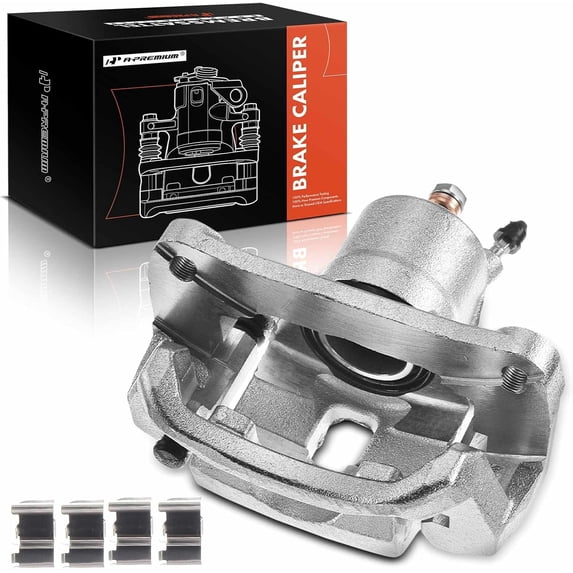 A-Premium Disc Brake Caliper Assembly with Bracket Replacement for Toyota Tundra Sequoia 2007-2015 Rear Driver Side