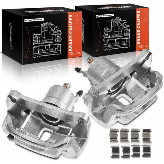 A-Premium Disc Brake Caliper Assembly with Bracket Replacement for Toyota Tundra Sequoia 2007-2015 Rear Side 2-PC