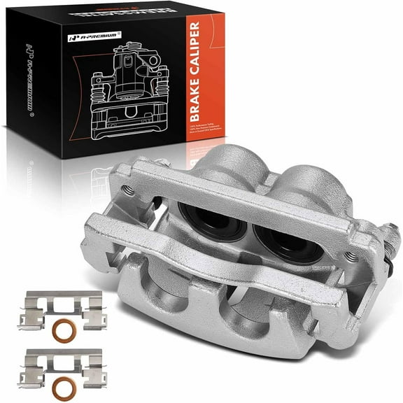 A-Premium Disc Brake Caliper with Bracket Compatible with Chevy Trailblazer 2006-2009 GMC Envoy 2006-2009 Buick Rainier 2006-2007 Front Passenger Side