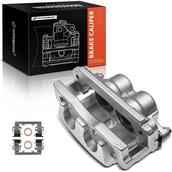 A-Premium Disc Brake Caliper with Bracket Compatible with Chevy Trailblazer 2006-2009 GMC Envoy 2006-2009 Buick Rainier 2006-2007 Front Driver Side