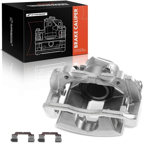 A-Premium Disc Brake Caliper with Bracket Compatible with Mercedes-Benz C250 2012-2015 C300 2010-2012 Front Driver Side