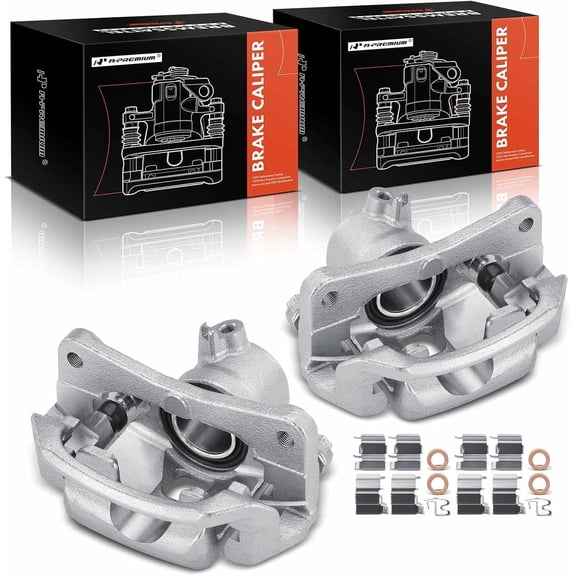 A-Premium Disc Brake Calipers Assembly with Bracket Compatible with Toyota Land Cruiser 1998-1999 & Lexus LX470 1998-1999, 4.7L - Rear Driver and Passenger Side