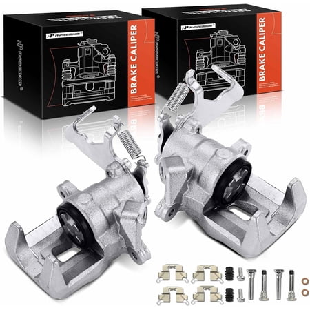 A-Premium Disc Brake Calipers Assembly Without Bracket Compatible with Mazda CX-5 CX5 2013 2014 2015 - Rear Driver and Passenger Side, 2-PC Set
