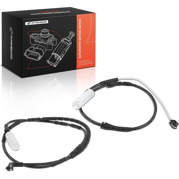 A-Premium Front and Rear Disc Brake Pad Wear Sensors Compatible with BMW 323i 328i/328i xDrive 335d 335i 335is 135i, 2-PC Set