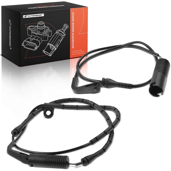 A-Premium Disc Brake Pad Wear Sensors Compatible with BMW 525i 530i 2001-2003 528i 1997-2000 540i 1997-2003 M5 2000-2003 Front and Rear Side 2-PC Set