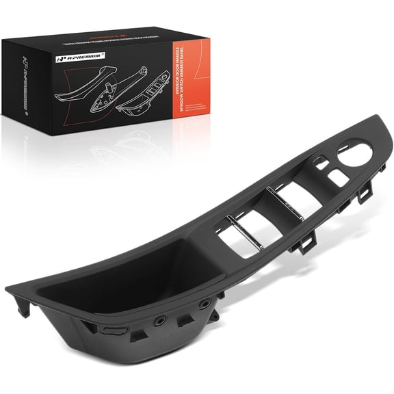 A-Premium Door Armrest Compatible with BMW 528i xDrive 2012-2016, 535d xDrive, 535i xDrive, 550i xDrive, M5, ActiveHybrid 5, Front Left Driver Side, Black