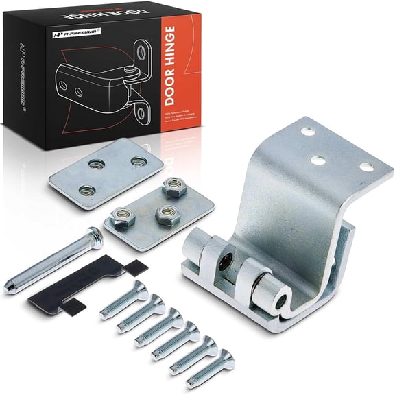 A-Premium Door Hinge Assembly Compatible with Chevrolet Express 1500 1996-2014, Express 2500 3500 1996-2024 & GMC Savana 1500 2500 3500, Rear Driver or Passenger Upper Side, 12-PC Set