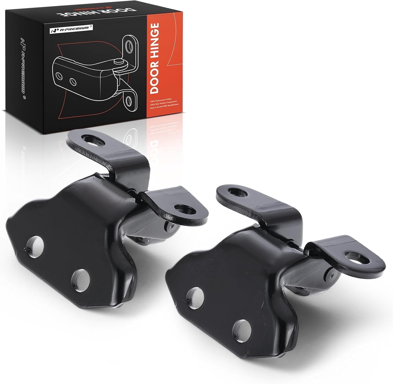 A-Premium Door Hinge Assembly Compatible with Toyota Camry, RAV4, Prius, Tacoma, Tundra, Avalon, Yaris, Venza, Sequoia, FJ Cruiser & Lexus ES350 & Scion tC, Front Left & Right Lower Side, 2-PC Set
