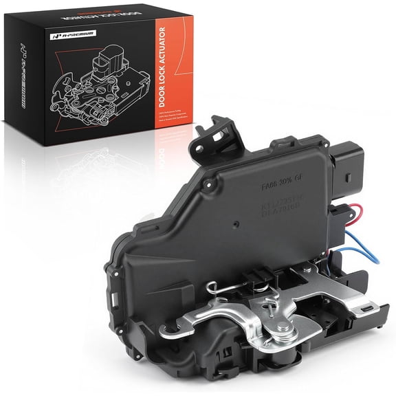 A-Premium Door Latch Lock Actuator Compatible with Audi Vehicles - TT 2001-2006 1.8L, TT Quattro 2001-2006 1.8L 2004-2006 3.2L, Convertible, Coupe - Front Right Passenger, Without Keyhole