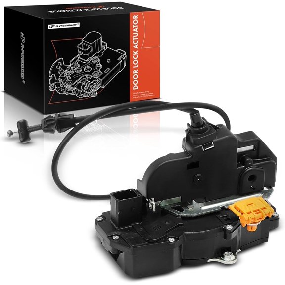 A-Premium Door Lock Latch & Cable Assembly Compatible with Hummer Models - H2 2008-2009, Sport Utility/Crew Cab Pickup - Rear Right Passenger Side, Replace# 25840364