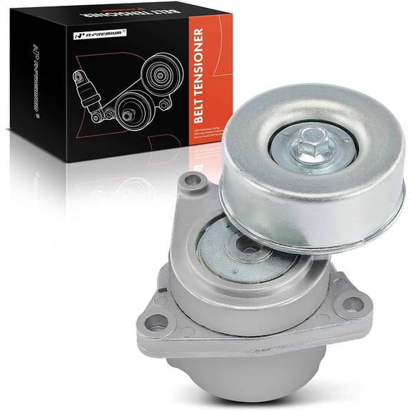 A-Premium Belt Tensioner Assembly with Pulley Compatible with Nissan Altima 2002-2013, Sentra 2002-2012, X-Trail 2003-2006, Rogue 2008-2014, Rogue Select 2.5L, Replace# 11955JA00A, 11955JA00B
