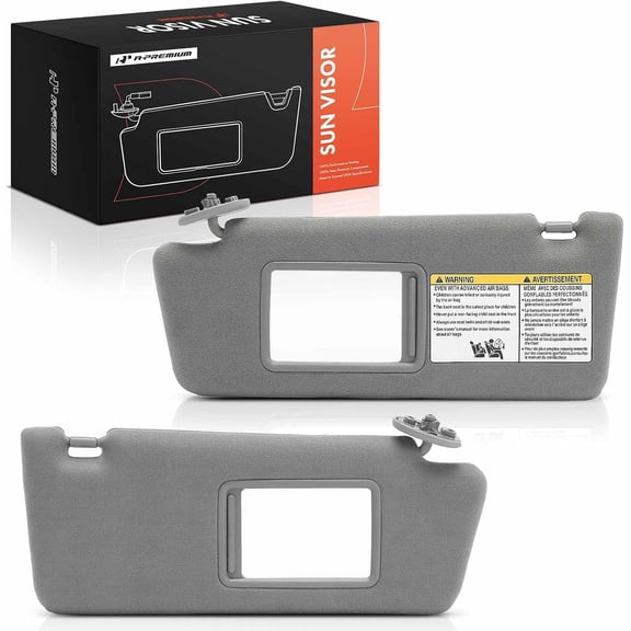 A-Premium Driver & Passenger Side Sun Visor Compatible with Toyota Tacoma | For Tacoma 2005-2015, with Vanity Mirror, with Sliding Extender, Replaces 74320-04181-B1, 7432004181B1, Easy Installation
