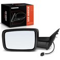thumbnail image 1 of A-Premium Driver Side Manual Door Mirror - Compatible with Ram 1500 2013-2022, 1500 Classic 2019-2022, 2500 3500 2013-2018 - Non-Heated Manual Folding Black Texture - Replace# 68142667AP, 1 of 8