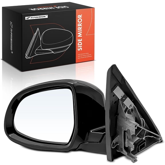 A-Premium Driver Side Power Door Mirror - Compatible with BMW G05 Series X5 2019-2025 - Heated Power Folding Black Outside Rear View Mirror with Turn Signal