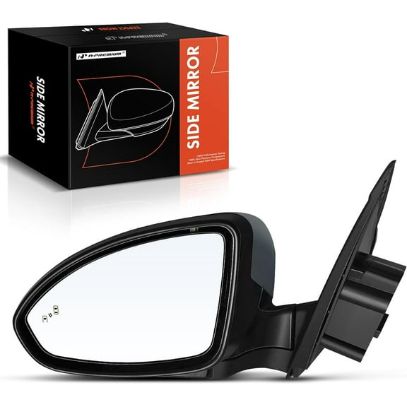 A-Premium Driver Side Power Door Mirror - Compatible with Chevrolet Cruze 2013-2015, Cruze Limited 2016 - Heated Manual Folding Black Outside Rear View Mirror w/Blind Spot Detection