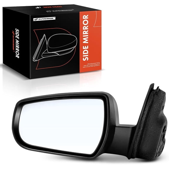 A-Premium Driver Side Power Door Mirror - Compatible with Chevrolet Malibu 2013-2015, Malibu Limited 2016 - Heated Non-Folding Black Outside Rear View Mirror w/Turn Signal, w/Memory