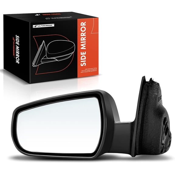 A-Premium Driver Side Power Door Mirror - Compatible with Chevrolet Malibu 2013 - Heated Manual Folding Black Outside Rear View Mirror - Replace# 22860546-PFM