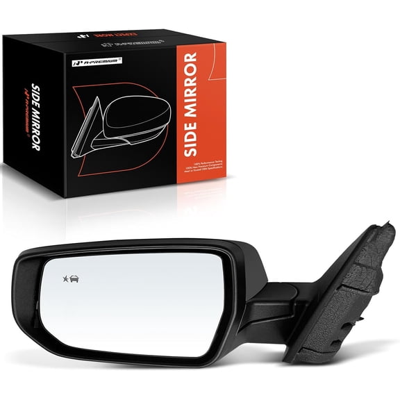 A-Premium Driver Side Power Door Mirror - Compatible with Chevrolet Malibu 2016-2022 - Non-Heated Manual Folding Black Outside Rear View Mirror w/Blind Spot Detection