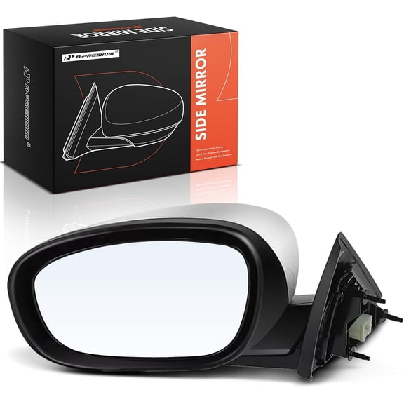 A-Premium Driver Side Power Door Mirror - Compatible with Chrysler 300 2005-2010 & Dodge Magnum 2005-2008 - Heated Manual Folding Chrome Outside Rear View Mirror - Replace# 4806871AE