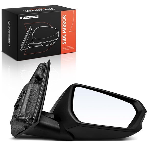 A-Premium Driver Side Power Door Mirror - Compatible with Dodge Durango 2012-2022 - Heated Manual Folding Black Outside Rear View Mirror w/Turn Signal Blind Spot Detection - Replace# 5SH47TZZAF