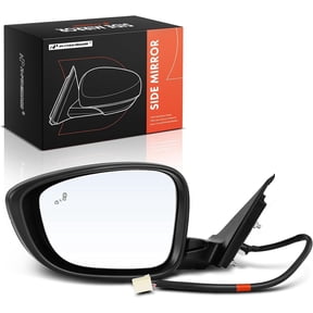 A-Premium Driver Side Power Door Mirror - Compatible with Honda Accord 2018 2019 2020 2021 2022 - Heated Folding Black Outside Rear View Mirror w/Blind Spot Detection - Replace# 76258-TVA-A22