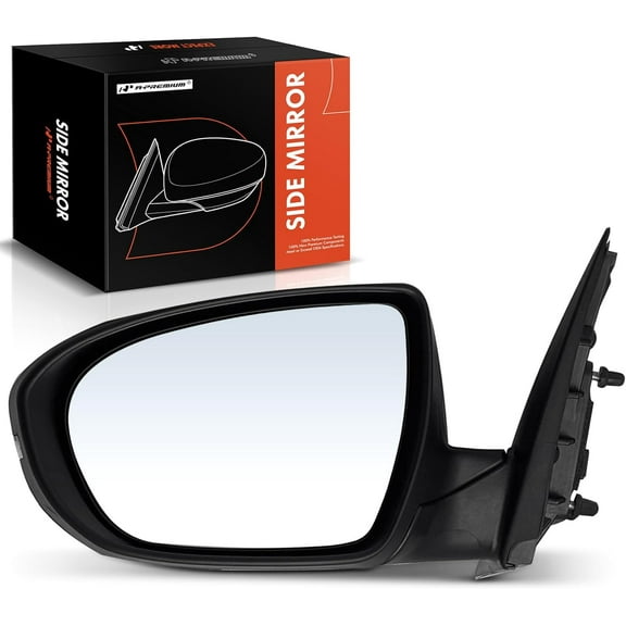 A-Premium Driver Side Power Door Mirror - Compatible with Kia Optima 2012-2013 - Heated Power Folding Black Outside Rear View Mirror w/Turn Signal - Replace# 876104C020