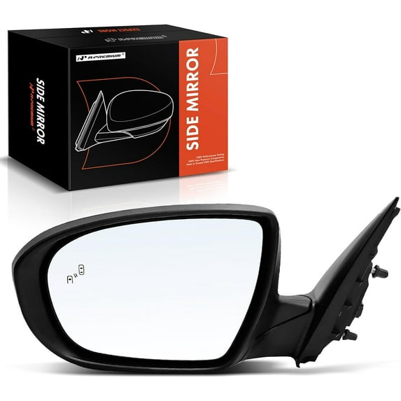 A-Premium Driver Side Power Door Mirror - Compatible with Kia Optima 2014-2015 - Heated Power Folding Black Outside Rear View Mirror w/Turn Signal and Blind Spot Detection, w/Memory